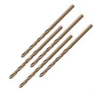 Honseadek Lot de 5 forets en acier et cobalt pour acier inoxydable trempé, 5 pièces métriques pour construction Elite Speed M35, 5 pièces professionnelles en métal (3 mm)