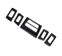 Honseadek Lot de 5 garnitures de sortie d'aération centrale en fibre de carbone pour 3 séries E90 E92 E93 2005-2012 - Pièces de rechange (faible configuration)