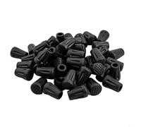 Honseadek Lot de 50 embouts de bâtons de randonnée en caoutchouc - Compatible avec la plupart des randonnées pédestres, diamètre intérieur de 1,1 cm, fond de grille pour une meilleure traction