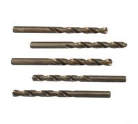 Honseadek M35 Lot de 5 forets en acier inoxydable cobalt pour acier métrique trempé 5 pièces Vitesse de cobalt pour Elite pour construction en acier professionnel (8 mm)
