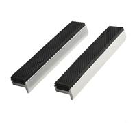 Honseadek Mâchoires souples en alliage d'aluminium avec coussinets en caoutchouc, poignée magnétique, forme de V et design à rebord, pour étau d'établi, étau de perceuse, pinces de fraisage (15,2 cm)