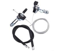 Honseadek Manettes de vitesse à pouce non indexées pour vélo, kit de changement de vitesse manuel compatible avec dérailleurs mécaniques, VTT pour vélo