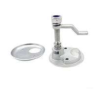 Honseadek Marine Loquet de trappe en acier inoxydable 316 avec poignée de levage pour trappes de bateau, finition polie, serrure ronde de 63 mm, installation réglable de 10 à 60 mm