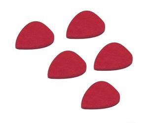Honseadek Médiators en feutre doux pour ukulélé 30 mm x 25 mm | Lot de 5 médiators colorés en feutre de qualité pour un son net, pour concert, soprano ténor, Uke, accessoire de performance