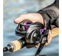 Honseadek Moulinet de pêche en plein air 7.2:1 - Frein magnétique à 25 niveaux, traînée de 8 kg, 212 (AM2000 main gauche)