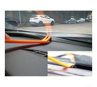 Honseadek MT Shape Bande d'étanchéité en caoutchouc pour tableau de bord de voiture et pare-brise, coupe-vent creux pour joint d'étanchéité des espaces automobiles, noir anti-poussière