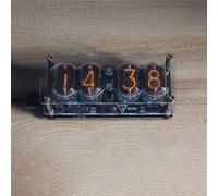 Honseadek Nixie Kit de développement de tubes | Horloge numérique IN-12 avec affichage fluorescent de la date | Lumière d'ambiance RVB 225 couleurs | Kit de projet électronique de bricolage | (avec