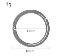 Honseadek Organiseur en alliage pour porte-clés, ouverture rapide, anneaux latéraux (18 mm)