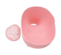 Honseadek Panier de vidange éléphant pour la cuisine - Panier multifonction pour fruits et légumes + panier de rangement en polypropylène 10 x 14 x 22 cm, facile à transporter (rose)