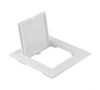 Honseadek Panneau d'inspection en ABS blanc pour accès au plafond et au mur, tailles de 100 x 100 mm à 300 x 300 mm, porte d'accès décorative avec construction en plastique durable (120 x 120 mm)