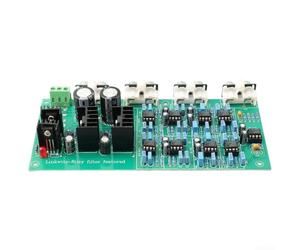 Honseadek Panneau multisegment à trois voies - Séparateur de fréquence électronique réglable - Séparateur audio Linkwitz Riley Filtre NE5532 - Amplificateur Op - Sortie stéréo à six canaux - Module de