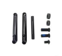 Honseadek Pédalier de vélo chromé 165 mm avec plateau 48 dents | Bras de manivelle en acier pour VTT gauche et droite, broche de 19 mm compatible pour vélo tout-terrain et route