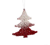Honseadek Pendentif décoratif pour sapin de Noël, trompette scintillante pour une atmosphère festive (E)