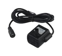 Honseadek Petite pompe solaire DC 12 V, 200-300 l/h pour fontaine d'eau, tige en acier inoxydable, mangeoire pour bassin de jardin, aquarium à faible bruit (DC 5,5 V ~ 12 V)