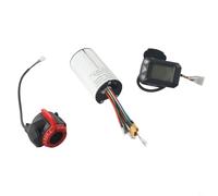 Honseadek Pièces de scooter électrique en fibre de carbone de 14 cm pour scooter électrique 24 V/36 V 250 W/350 W avec moniteur LCD et kit de frein, compatible avec les modèles de 6,5" (24 V)