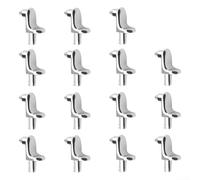 Honseadek Piquets d'armoire en métal pour placard de cuisine - Support en acier inoxydable - Trous de support d'étagère - 20 fixations en acier - Pour clous de 5 mm
