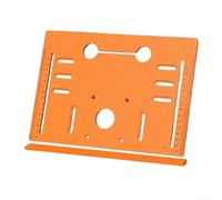 Honseadek Plaque de base pour machine de découpe du bois pour scie électrique, gabarit de chanfreinage d'angle de 45°, support sans perçage, échelle transparente (28 x 20 cm)