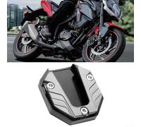 Honseadek Plaque de béquille de moto pour support de pied en aluminium CNC pour gazon et sable, extension de support latéral robuste, compatible avec la plupart des motos et titane