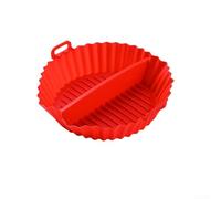 Honseadek Plaque de cuisson en silicone avec séparateur - Antiadhésive et résistante aux hautes températures pour four et friteuse à air, 20 x 20 x 4,5 cm, ustensile de cuisson réutilisable (D)