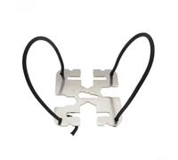 Honseadek Plaque de poids pour BCD, accessoire de plongée en acier inoxydable 316 avec outil de plongée intégré, support de bloc de poids antidérapant à bord dentelé, outil de réparation de vitesse de