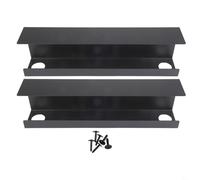 Honseadek Plateau de câbles en métal pour bureau - Plateau de gestion des câbles sous le bureau de 43,2 cm, lot de 2 organiseurs de câbles, solution de gestion des cordons de bureau, noir et blanc