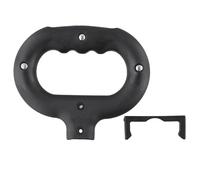 Honseadek Poignée de traction en plastique pour chariot de camping et chariot de jardin avec boucle de fixation fixe (style B elliptique)