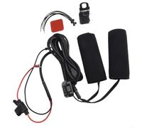 Honseadek Poignées chauffantes pour moto - Alimentation 12 V CC - Trois | Commutateur de contrôle de niveau de température rapide en fibre composite - Housse lavable pour Touring Cruiser pour enduro