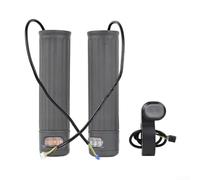 Honseadek Poignées de guidon de scooter avec clignotants pour Xiaomi 4 Max, indicateur LED, ABS gris, accessoires de mise à niveau de sécurité