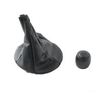 Honseadek Pommeau de levier de vitesse pour Panda 2007-2013 - 5 vitesses avec housse en cuir synthétique - Construction en ABS noir pour une mise à niveau durable de l'intérieur