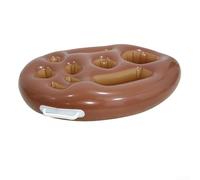 Honseadek Porte-boisson gonflable avec 9 trous, plateau flottant de grande capacité pour les fêtes d'été, barre d'eau en PVC pour plusieurs boissons
