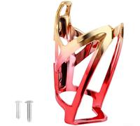 Honseadek Porte-bouteille léger en polycarbonate avec design de couleur dégradée, support pour bouteille d'eau en forme de V pour vélo de montagne, support de trou ovale réglable, intérieur résistant