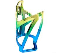 Honseadek Porte-bouteille léger en polycarbonate avec design de couleur dégradée, support pour bouteille d'eau en forme de V pour vélo de montagne, support de trou ovale réglable, intérieur résistant