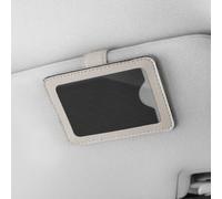 Honseadek Porte-carte pour pare-soleil de voiture en cuir synthétique avec aimant puissant, pour une utilisation en stationnement à court terme (rouge)