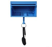 Honseadek Porte-clés mural pour clés avec porte de garage ouvrante, matériau ABS, design compact pour la maison ou le modèle d'affichage, beige/bleu/rouge/noir (beige)