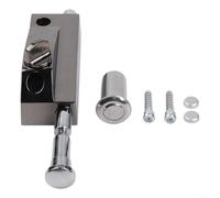 Honseadek Portes de magasin avec cadre en verre avec mécanisme de verrouillage sécurisé, type de bouton pour une installation facile, verrou de porte, loquet à ressort en alliage d'aluminium pour