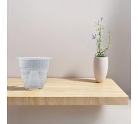 Honseadek Pot en maille en résine pour orchidées | Conteneur de fleurs transparent avec observation des racines et ventilation du drainage | Rainure brevetée de guidage des racines | Maison (L)