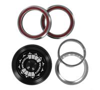 Honseadek Pour casque de vélo double roulements 34-34 mm pour VTT pour vélo fourche droite 28,6 mm (Noir)