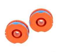 Honseadek Pour Flymo Bobine Line 5137651-90 - Cartouche de rechange pour débroussailleuse Flymo y compris Mini Trim et Multi Trim Série 200-300 - Plastique, orange et bleu (2 pièces)