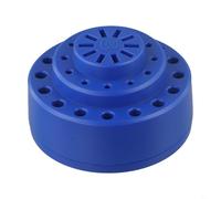 Honseadek R38 Boîte de rangement rotative à 360° avec 38 emplacements pour pointes de fer à souder, tournevis, pinces et forets - Bleu (125 x 125 x 70 mm)