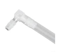Honseadek Raccord coudé en plastique en forme de L, angle de 90 degrés avec diamètre égal de 10 mm, connecteur de tuyau en polypropylène pour systèmes de pompe et laboratoire