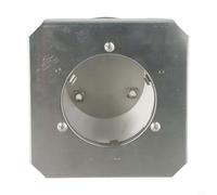 Honseadek Radiateur de terrasse en acier inoxydable 7 pièces - Émetteur de rechange à 4 côtés - Chauffage pyramidal en acier 304 - Double couvercle - Base en maille filet de 10 cm de diamètre