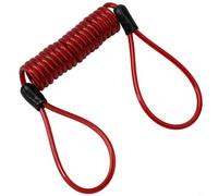 Honseadek Rallonge de câble de verrouillage de vélo, câble de sécurité pour casque de moto, cordon de rappel de verrouillage de frein à disque, corde à ressort antivol pour vélo et (rouge)