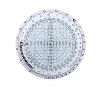 Honseadek Règle à glissière E6B-R pour ordinateur de vol d'aviation, matériau plastique étanche, balance intégrée pour l'entraînement au vol, calcul du vent, vrai cap (E6B-R)