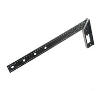 Honseadek Règle carrée multifonctionnelle 30 cm/40 cm en alliage d'aluminium 90 degrés pour le travail du bois, outil de positionnement et de marquage avec aiguille à tracer, 1 pièce (40 cm)