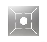 Honseadek Règle de vidange de sol en acier inoxydable 200 x 200 mm et 300 x 300 mm Outil de mesure de carrelage avec angle de 90 degrés pour tracer des lignes, motifs de coupe, mise en page (argenté)