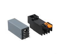 Honseadek Relais de retard H3Y-2 à affichage numérique réglable, minuterie de contrôle de cycle, portée de 0,1 s à 99h, coque en polycarbonate ignifuge, broches en cuivre galvanisé (24 V CC)