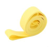 Honseadek Revêtement de pneu de vélo en PVC anti-crevaison pour rayons de 66, 27,5, 29 pouces, protection de pneu de vélo de route, VTT, réutilisable, jaune (66 kg), jaune