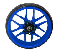 Honseadek Roue de rechange pour chariot de golf 255 mm | Avec axe de 10 mm, pneu de chariot de golf tout terrain en mousse EVA pour une conduite silencieuse et fluide