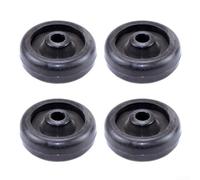 Honseadek Roulettes en nylon pour tapis de course et vélos d'appartement, 55 x 18 x 8/10 mm, robustes, résistantes à l'usure, pièces de rechange pour machine de fitness (ID 8 mm)