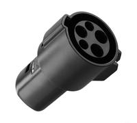 Honseadek SAE J1772 vers adaptateur de charge pour véhicule électrique EV Station Chargeur Modèle 3 Y S X Compatible 60A 250V IP54 Matériau ABS étanche Noir (J1772 (sans collier))